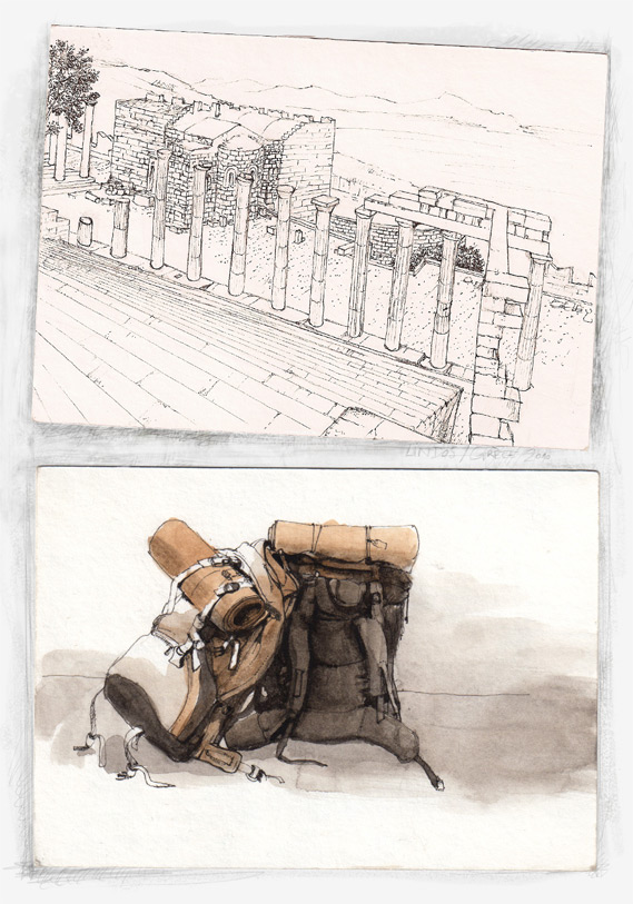 100830 Cartes Postales , drawings by Zancan