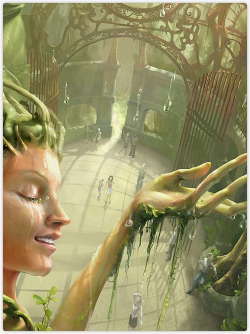 close up of Garden Of Giants (digital)
